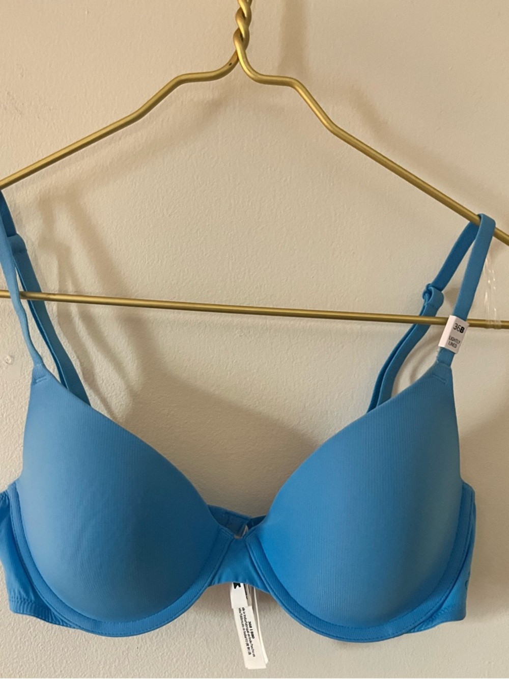 NWT PINK Victoria’s Secret Blue T-Shirt Bra - Lightly Lined 36B